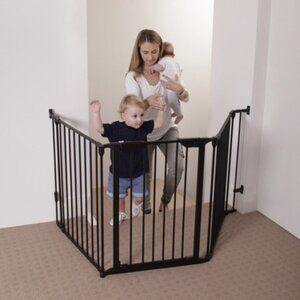 New Dreambaby Newport Adapta-Gate Black